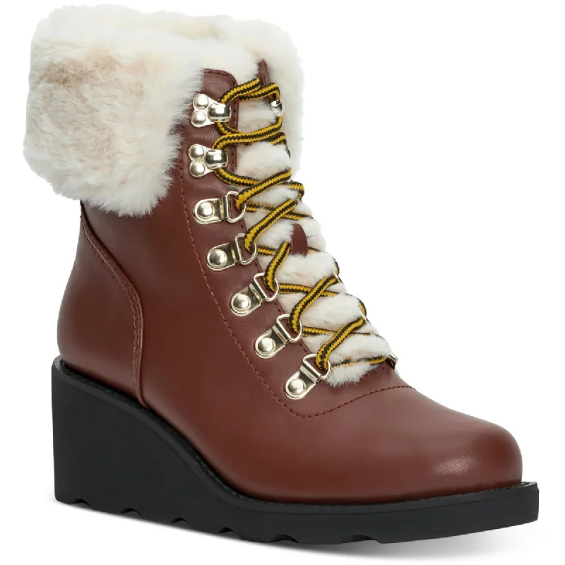 Bonus Savings INC Womens Hannia Padded Insole Lace Up Booties