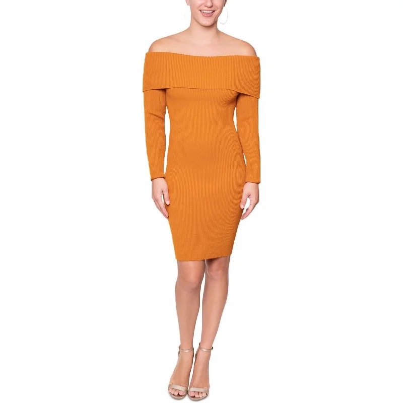Hurry In Rachel Rachel Roy Womens Drapey Midi Sweaterdress