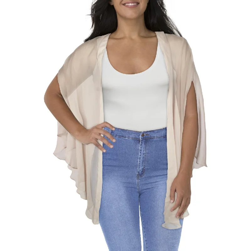 Today’s Special SLNY Womens Plus Chiffon Sheer Duster Blazer