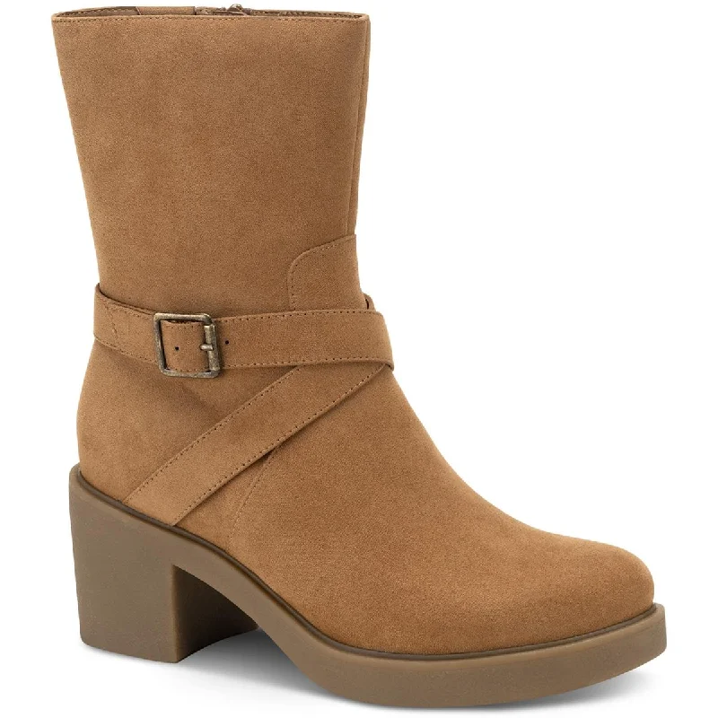 Deal Alert Style & Co. Womens Faux Leather Round Toe Booties