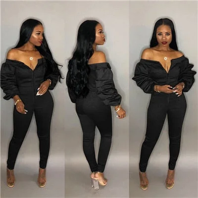 black jumpsuit