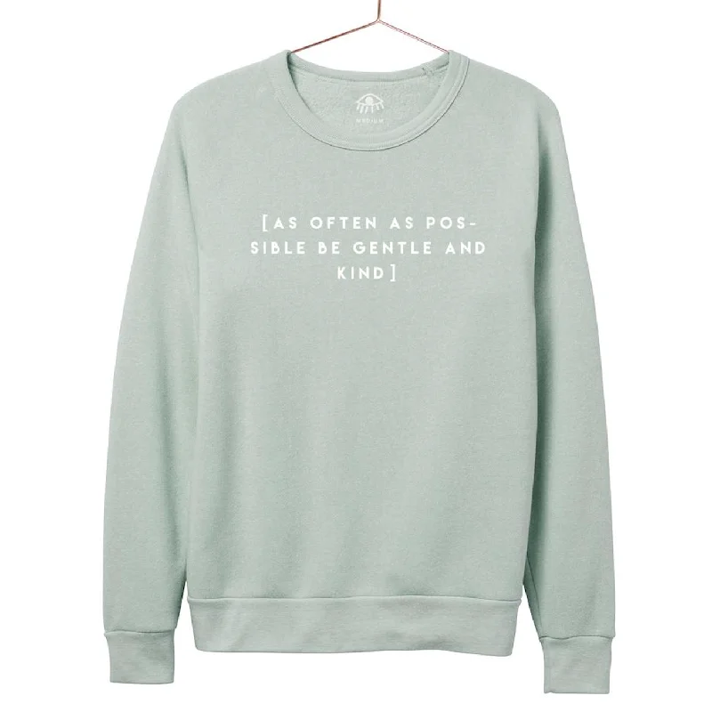Daily Deals As Often as Possible Be Kind Crewneck - Mint