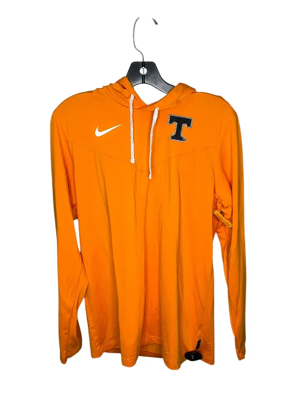 Big Discounts Athletic Sweatshirt Hoodie By Nike In Orange, Size: S
