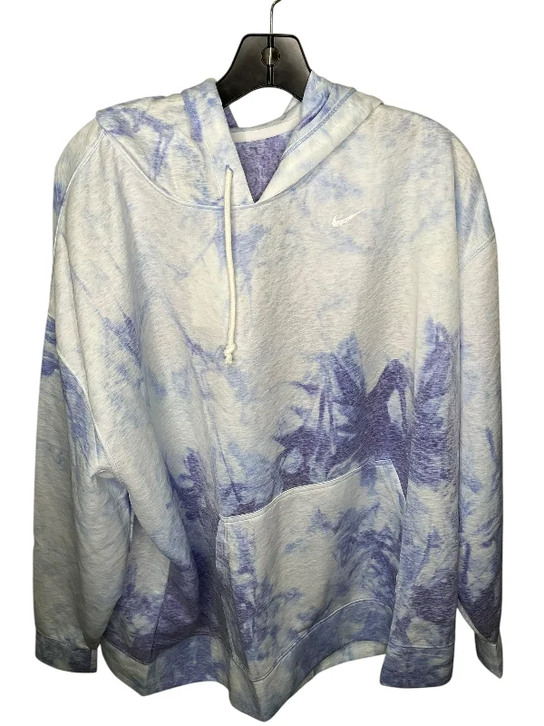 Low Prices Athletic Sweatshirt Hoodie By Nike In Tie Dye Print, Size: 2x