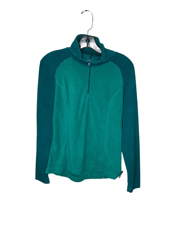 Price Smash Athletic Top Long Sleeve Collar By Columbia In Green, Size: S