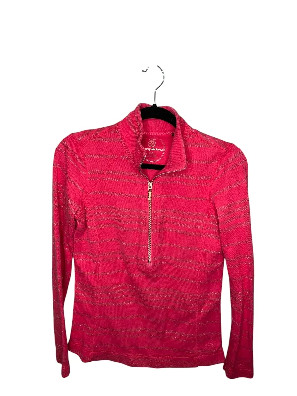 Today's Special Athletic Top Long Sleeve Collar By Tommy Bahama In Pink, Size: Xs