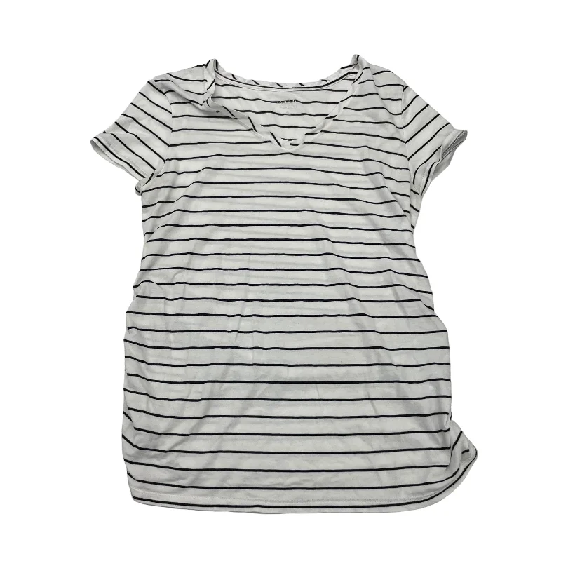 Stock Up and Save BLACK & WHITE MAT TOP SS by ISABEL MATERNITY Size:L