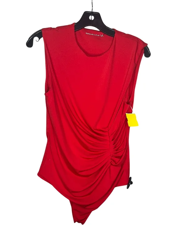 Super Deal Bodysuit By Abercrombie And Fitch In Red, Size: M