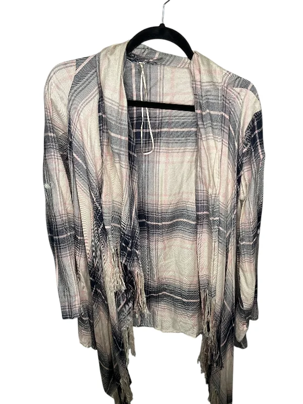 Crazy Deals Cardigan By Altard State In Plaid Pattern, Size: S