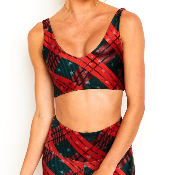Final Clearance Starry Plaid U-Bra
