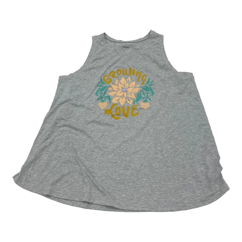 Price Cut GREY MAT TANK TOP by SONOMA Size:XL