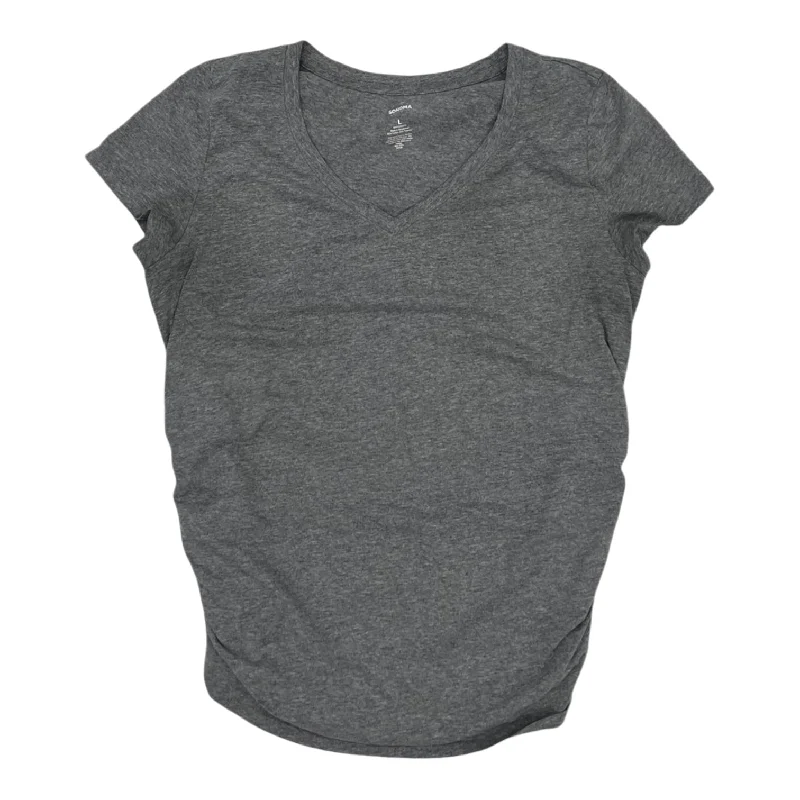 Discount Mania GREY MAT TOP SS by SONOMA Size:L