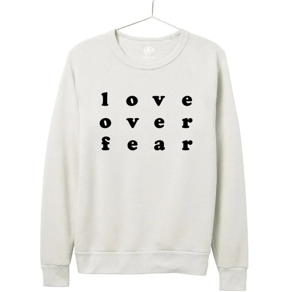 Super Savings Love Over Fear Crewneck - Ivory