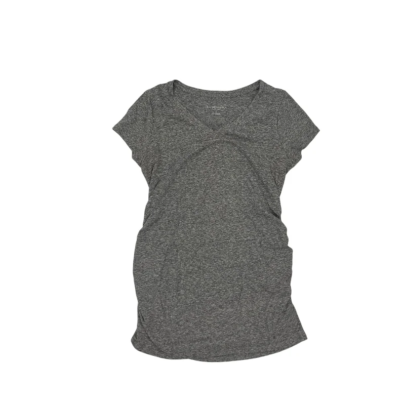 Instant Discount Mat Top Ss By Liz Lange Maternity In Grey, Size:S