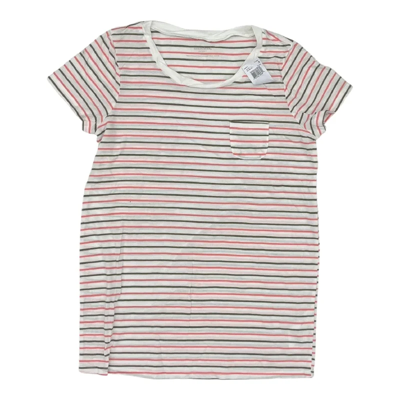 Bargain Bin Mat Top Ss By Motherhood In Striped Pattern, Size:S