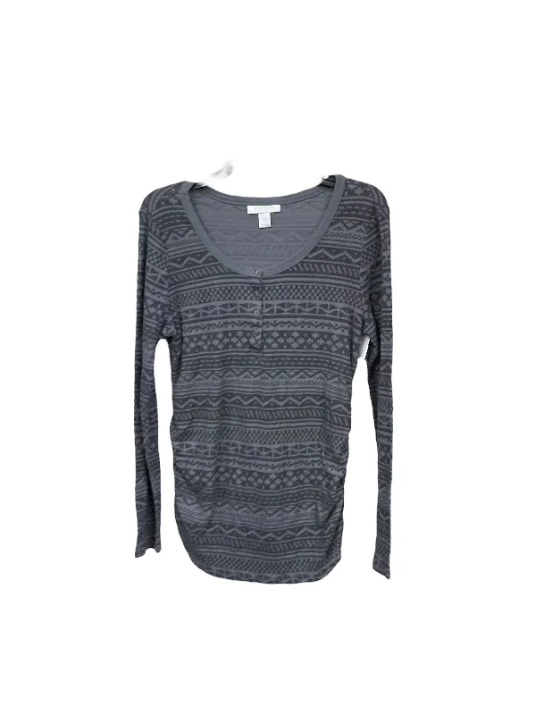 Clearance Sale Maternity Top Long Sleeve By Motherhood, Size: L