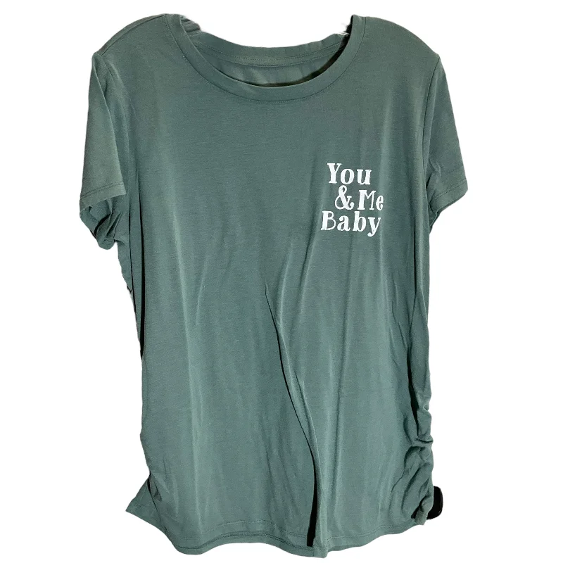 Overstock Sale Maternity Top Short Sleeve By Sonoma, Size: Xl