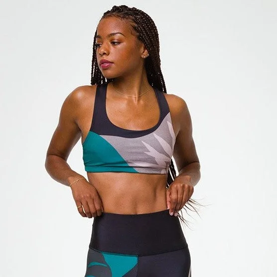 Limited Time Graphic Mudra Bra - Midnight Palm