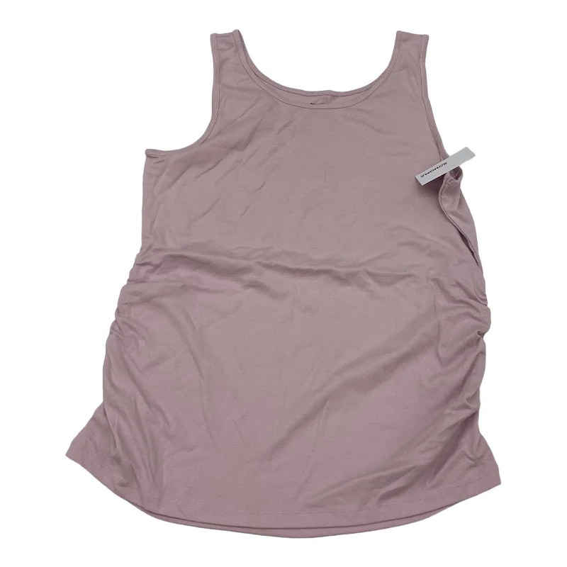 Shop and Save PINK MAT TANK TOP by SONOMA Size:XL