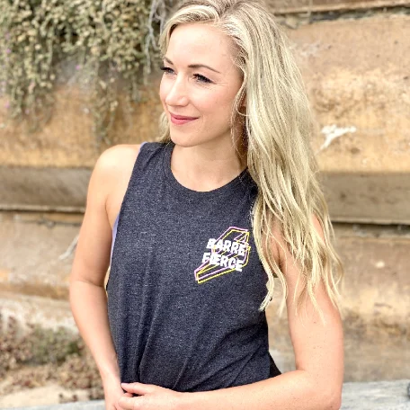 Bargain Bin Barre Fierce - Crop Racerback Tank