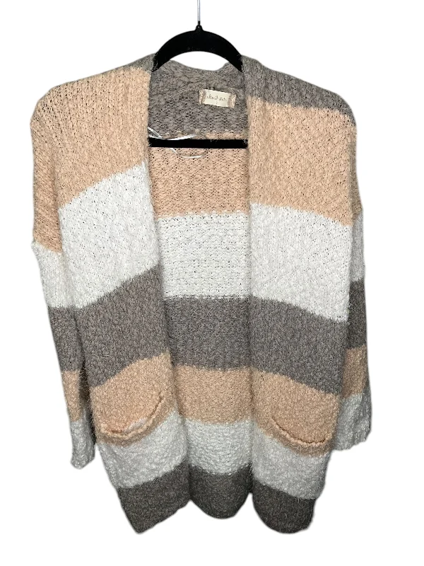 Price Meltdown Sweater Cardigan By Altard State In Grey & Pink, Size: S