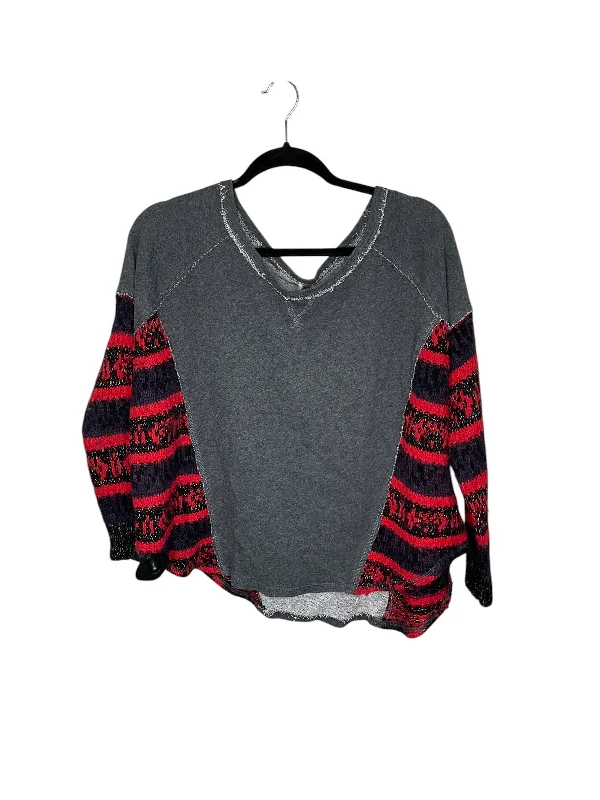 Discount Extravaganza Sweatshirt Collar By Free People In Grey, Size: Sp