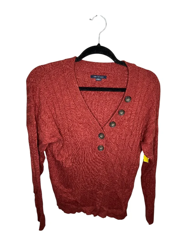 Huge Savings Top Long Sleeve By American Eagle In Red, Size: S
