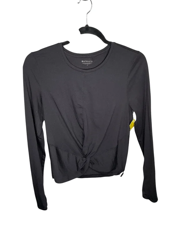 Epic Deals Top Long Sleeve By Athleta In Black, Size: S