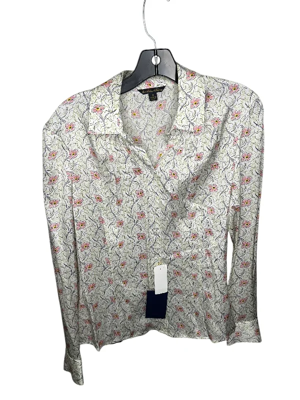 Special Offer Top Long Sleeve By Brooks Brothers In Floral Print, Size: S