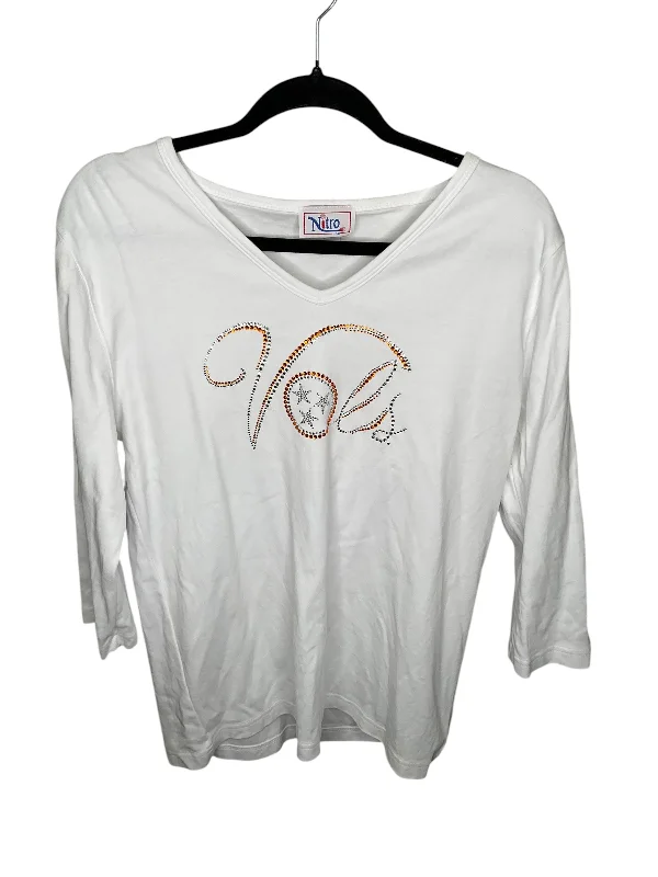 Exclusive Preview Top Long Sleeve By Cmc In White, Size: L