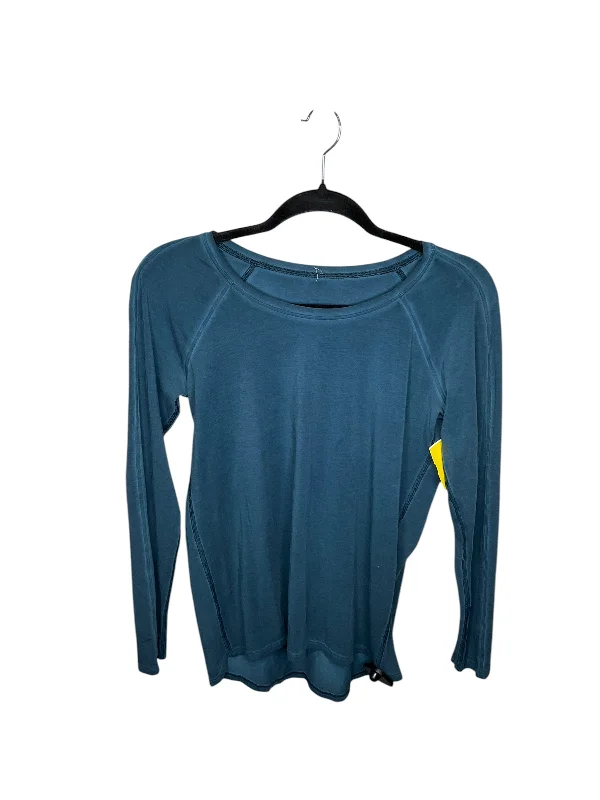 Midnight Sale Top Long Sleeve By Lululemon In Blue, Size: S