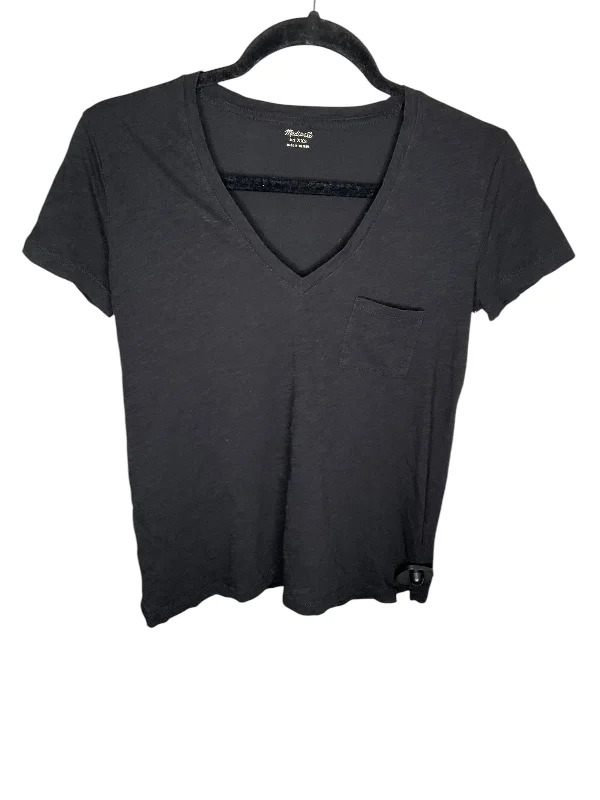 Limited Availability Top Short Sleeve By Madewell In Black, Size: Xxs