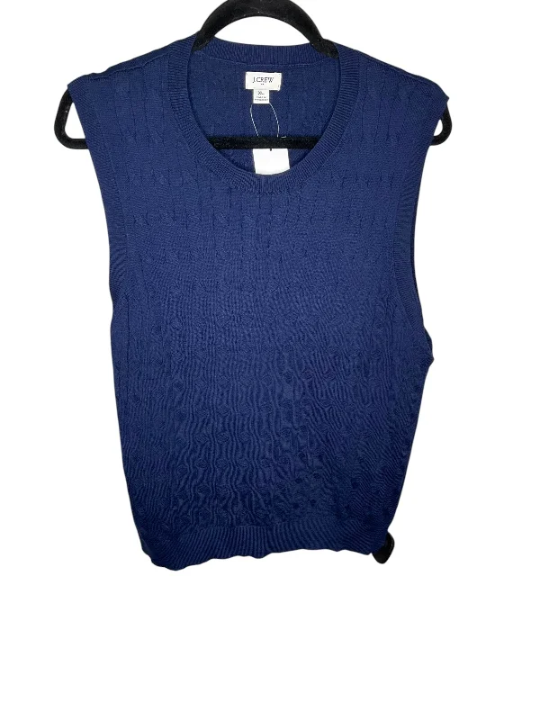 Reduced Prices Vest Sweater By J. Crew In Navy, Size: Xl