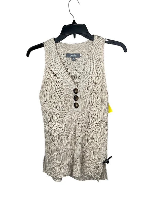 While Supplies Last Vest Sweater By Marled In Tan, Size: S