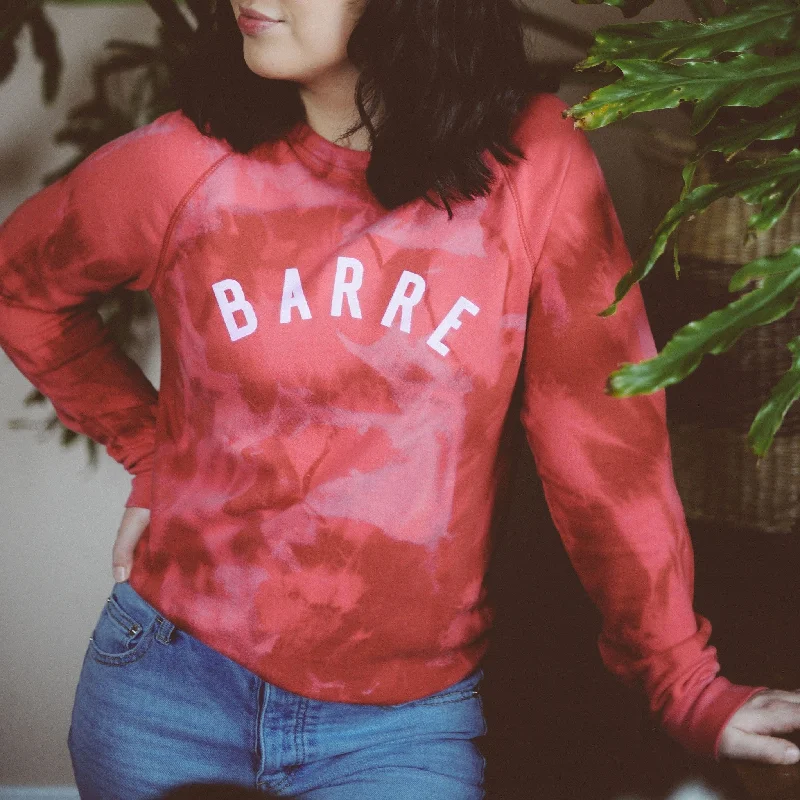 Bargain Prices Barre Sweatshirt - Red Tie-Dye