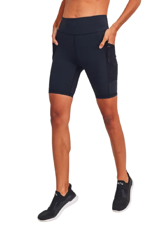 Clearance Event Mono B Sweetheart Zippered Back Highwaist Biker Shorts APH8106
