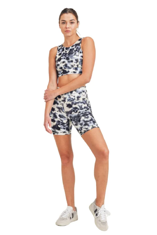 New Arrival Mono B Inkblot Kaleidoscope Highwaist Shorts APH3111 and Plus