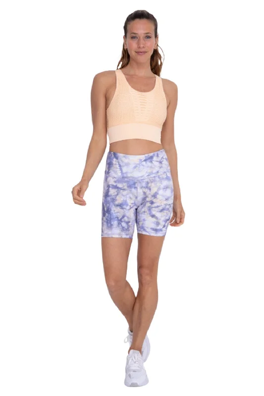 Best Seller Mono B Ocean Tie-Dye High-Waist Biker Shorts APH-B0158