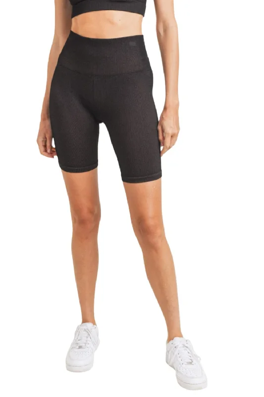 Special Offer Mono B Rib Dry Brush Seamless High-Waisted Biker Shorts APH3040