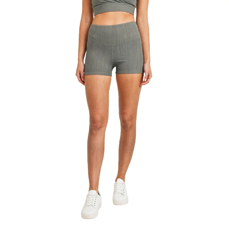 Exclusive Deal Mono B Ribbed Seamless Mid Length Shorts APH8100