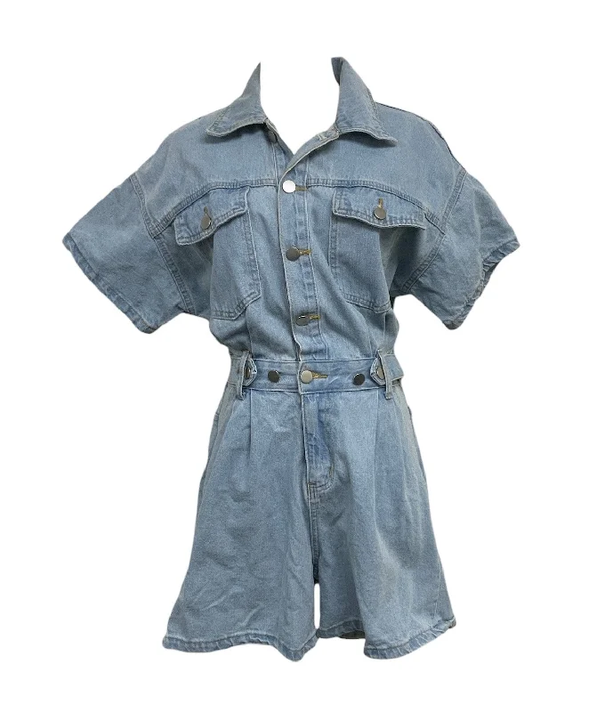 Super Sale 12TH tribe Women's Romper Denim M