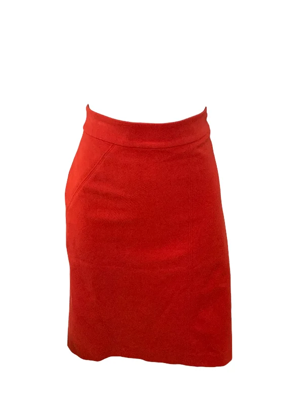 Final Clearance Ann Taylor Women's Skirt Red 8