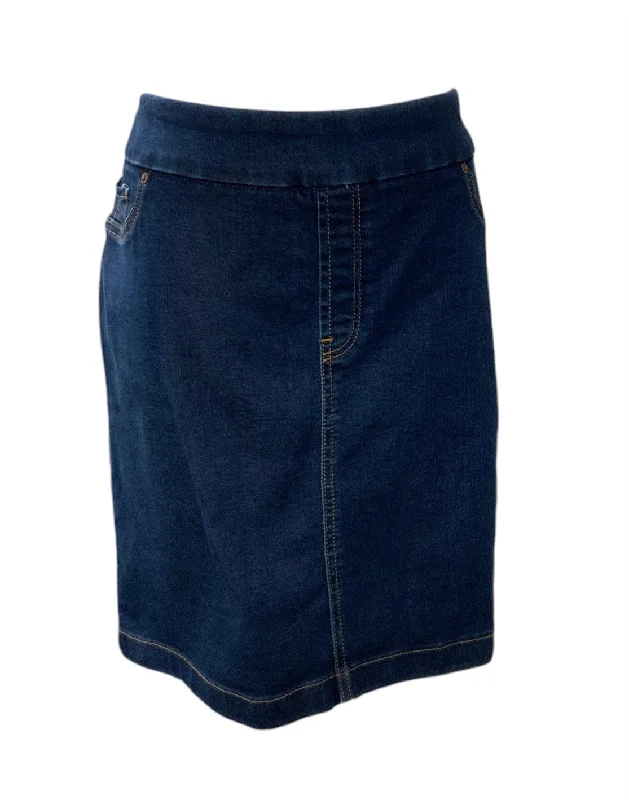 Last Chance Chico's Women's Jean Skort Blue 10