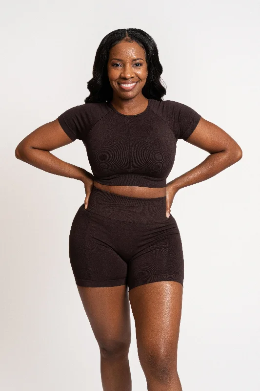 Savings Alert COCOA BIKER SHORTS SET