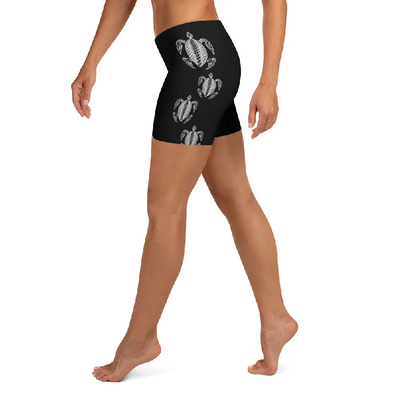 Massive Deals Honu Hawaiian Sea Turtle Tattoo Women's Athletic / Crossfit Shorts