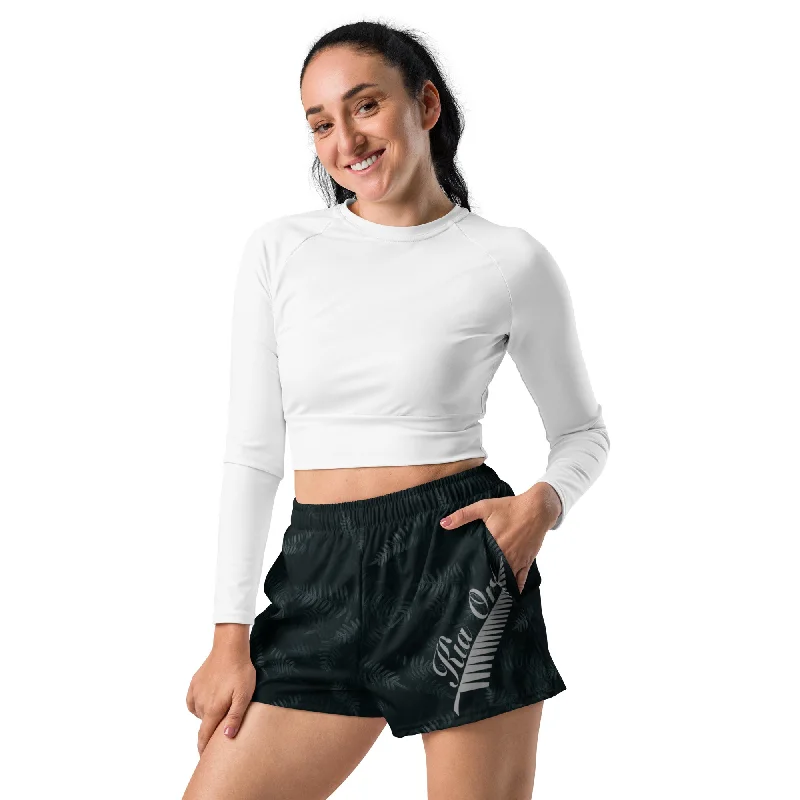 Exclusive Savings Kia Ora Māori Fern Women’s Recycled Athletic Shorts