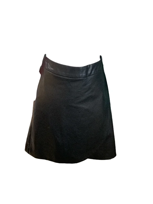 Massive Deals NWT Molly Bracken Faux Leather Skirt L Black