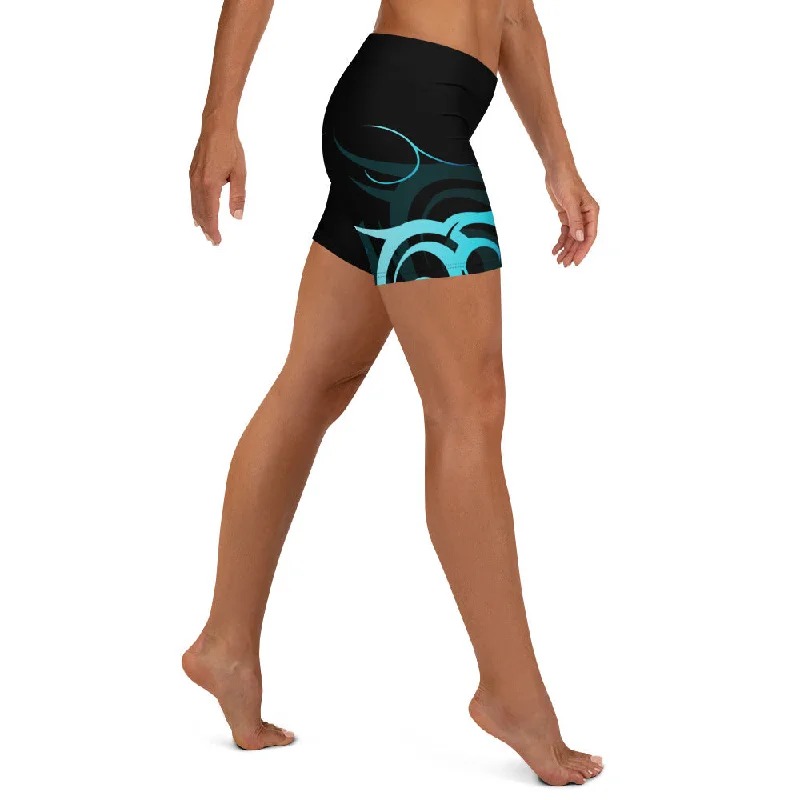Limited Availability Wave Pattern Women's Crossfit / Athletic Shorts
