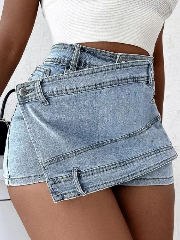 Amazing Deals Women's Sexy Denim Pure Color Pants