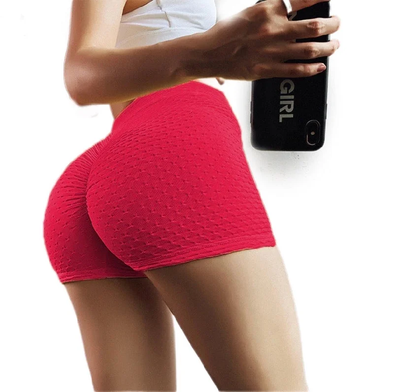New Deals Yoga Shorts Women High Waist Stretch Tights
